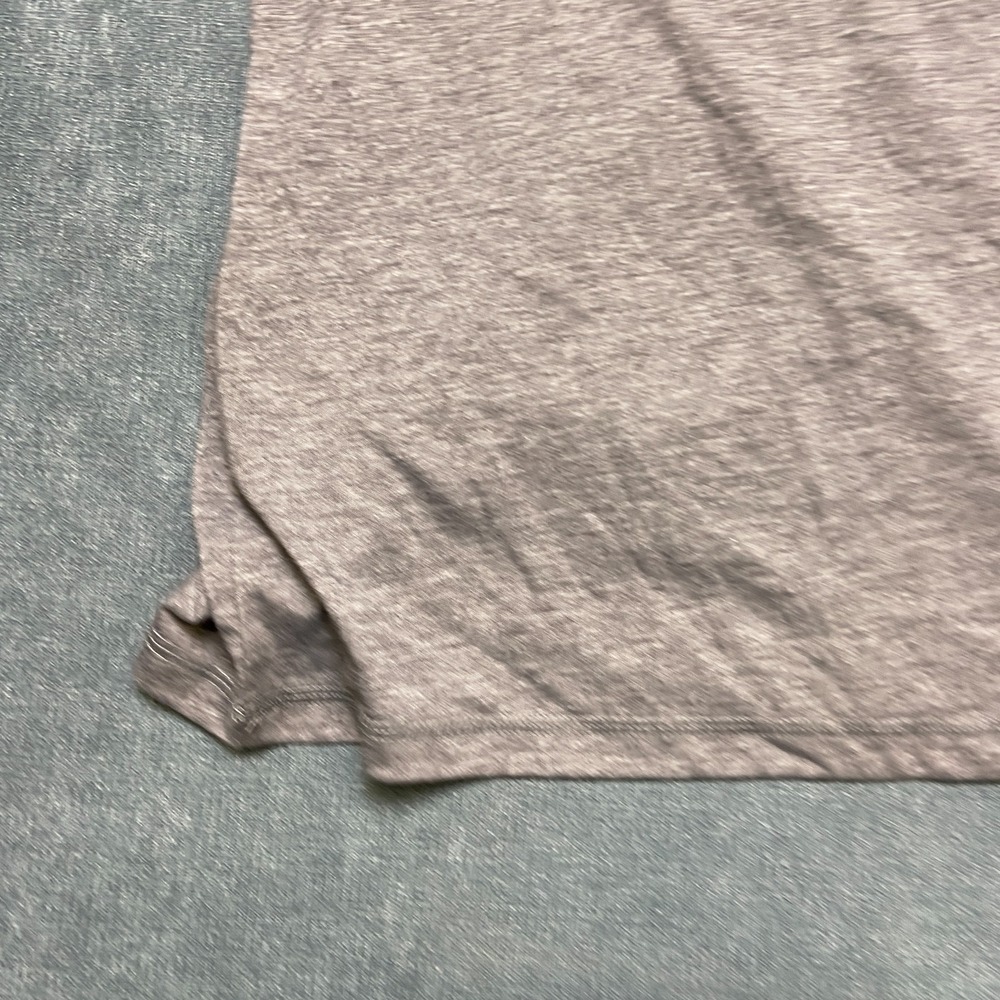 Sport Tek T Shirt Women Medium Heather Gray Raglan Sleeve Contrast Stitching Tee - Picture 11 of 14